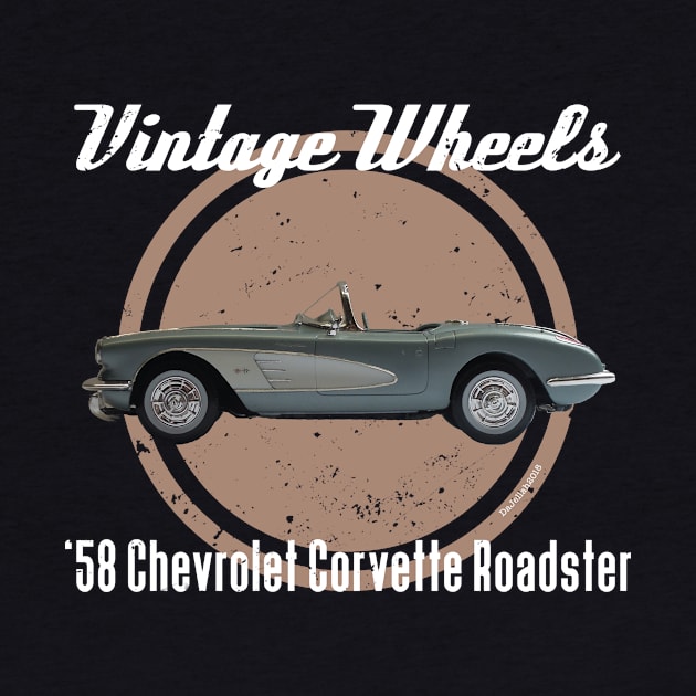 Vintage Wheels - '58 Chevrolette Corvette by DaJellah